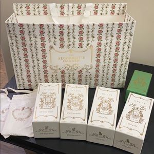 The Alchemists Garden Gucci boxes and bag